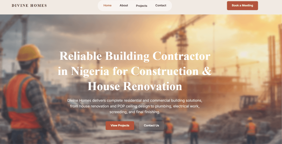 Divine Homes construction portfolio preview