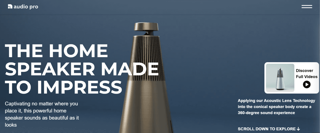 Audio Pro home speaker showcase preview